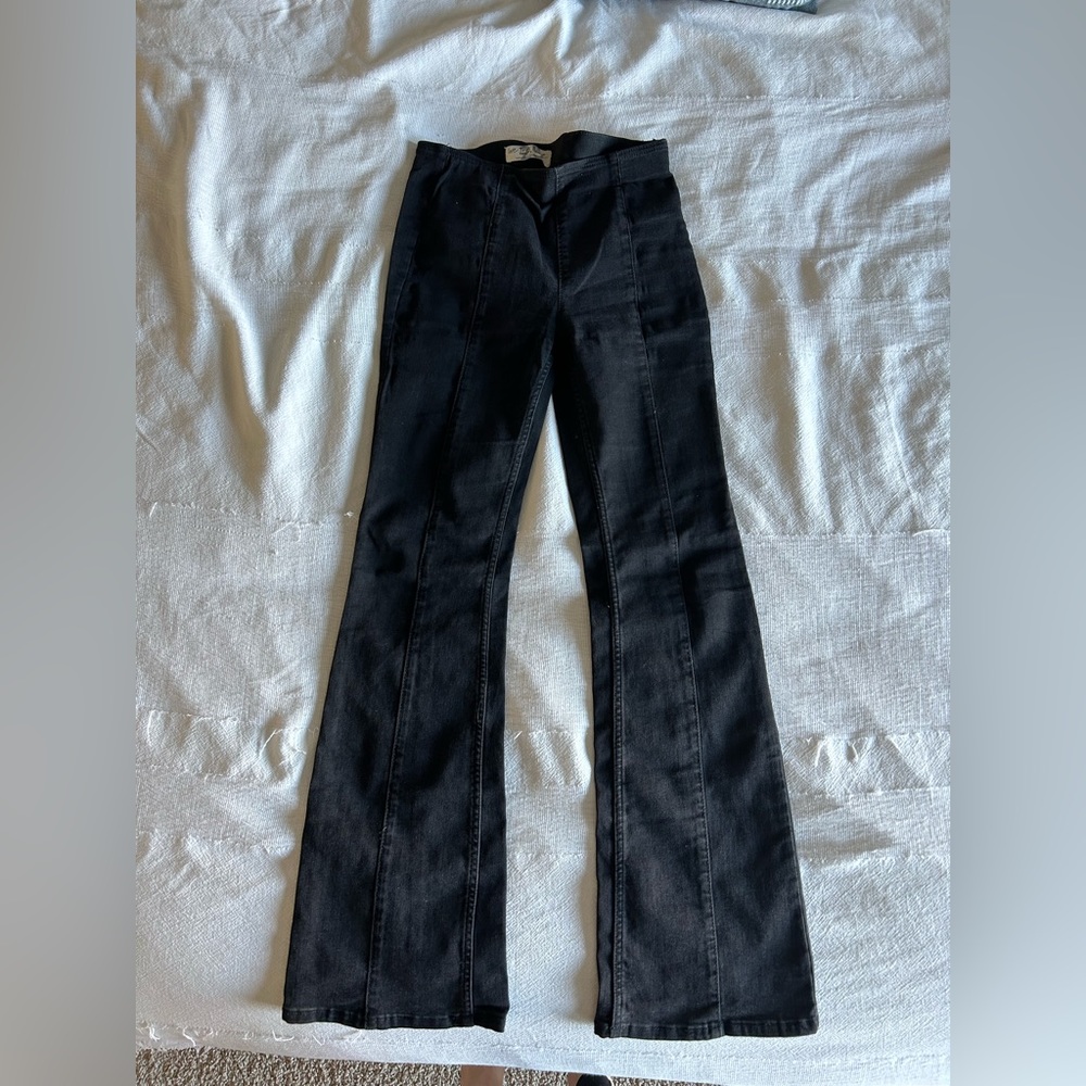 Free People Black Flare Jean Size 25